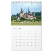 Calendrier des murs de la collection de châteaux (Jan 2026)