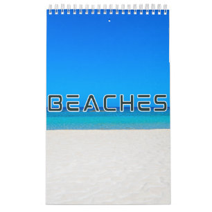 Calendrier des murs de la collection de plages