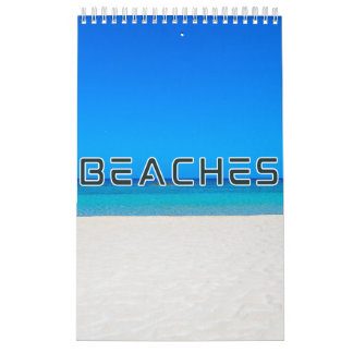Calendrier des murs de la collection de plages
