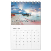 Calendrier des murs de la collection de plages (Mar 2026)