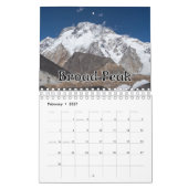 Calendrier des murs de la collection Mountains (Feb 2027)