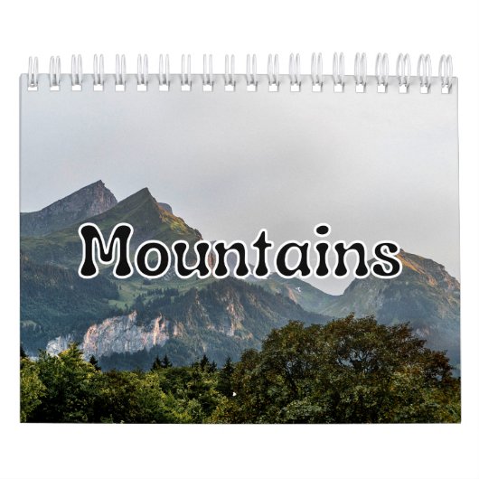Calendrier des murs de la collection Mountains (Protection)