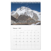 Calendrier des murs de la collection Mountains (Feb 2027)