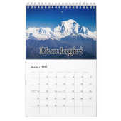 Calendrier des murs de la collection Mountains (Mar 2027)