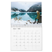 Calendrier des murs de voyage photo personnalisés (Mar 2026)