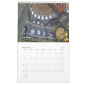 Calendrier des murs des mosquées d'Istanbul 12 moi (Feb 2027)