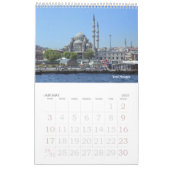 Calendrier des murs des mosquées d'Istanbul 12 moi (Jan 2027)