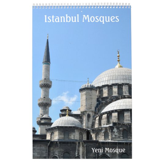 Calendrier des murs des mosquées d'Istanbul 12 moi (Protection)