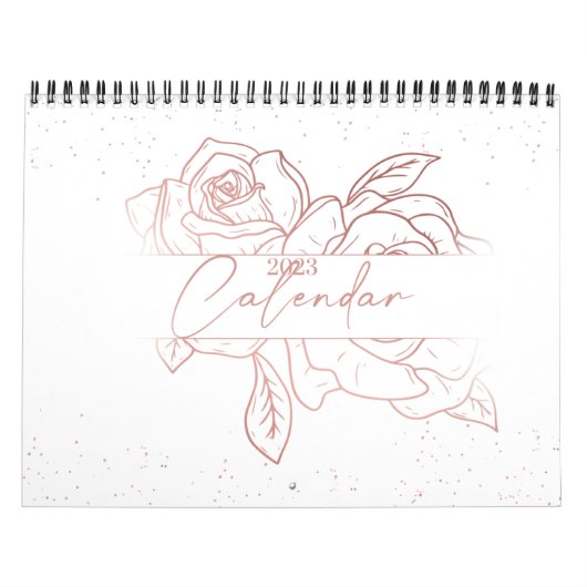 Calendrier des murs floraux 2023 | ROSE (Protection)