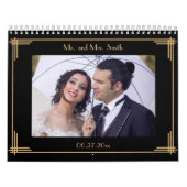 Calendrier des murs Mariages Art déco (Protection)