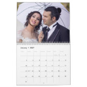 Calendrier des murs Mariages Art déco (Jan 2027)