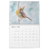 Calendrier des murs peintures aquarelles (Feb 2026)