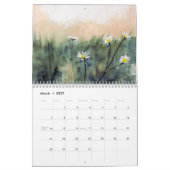 Calendrier des murs peintures aquarelles (Mar 2027)