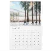 Calendrier des murs peintures aquarelles (Jan 2027)