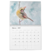 Calendrier des murs peintures aquarelles (Feb 2027)