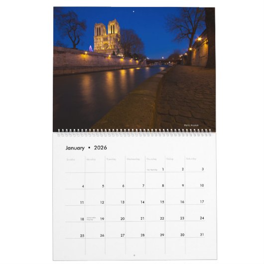 Calendrier des murs Pittoresques de 2021 (Jan 2026)