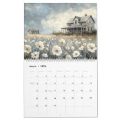 Calendrier des murs rustiques de ferme 2026 (Mar 2026)