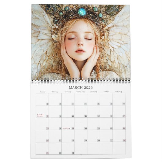 Calendrier des Muses Célestes 2026 (Mar 2026)