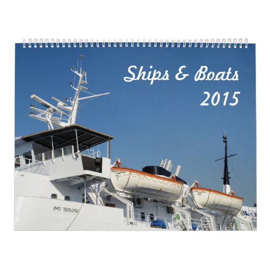 Calendrier des navires et des bateaux 2015 (Protection)