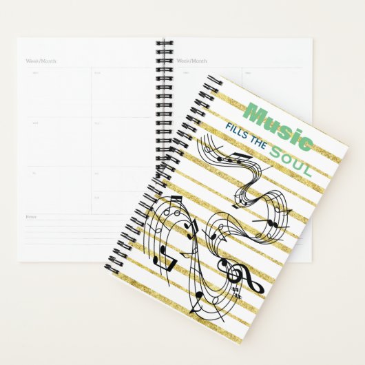 Calendrier des notes musicales (Devant avec enveloppe)