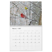 Calendrier des oiseaux (Feb 2027)