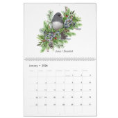 Calendrier des oiseaux (Jan 2026)