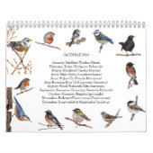 Calendrier des oiseaux 2024 (Protection)