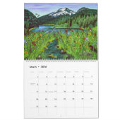 Calendrier des oiseaux 2026 de l’artiste Jennifer  (Mar 2026)