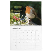 Calendrier des oiseaux 2027 - Avec des versets bib (Feb 2027)