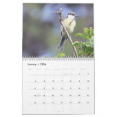 Calendrier des oiseaux chanteurs 2024 (Jan 2026)