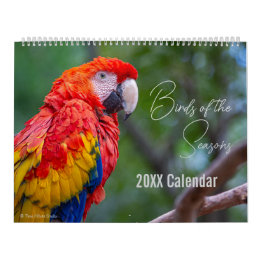 Calendrier des oiseaux Choisissez votre mois / ann