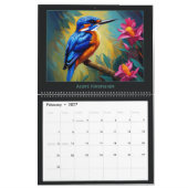 Calendrier des oiseaux colorés (Feb 2027)