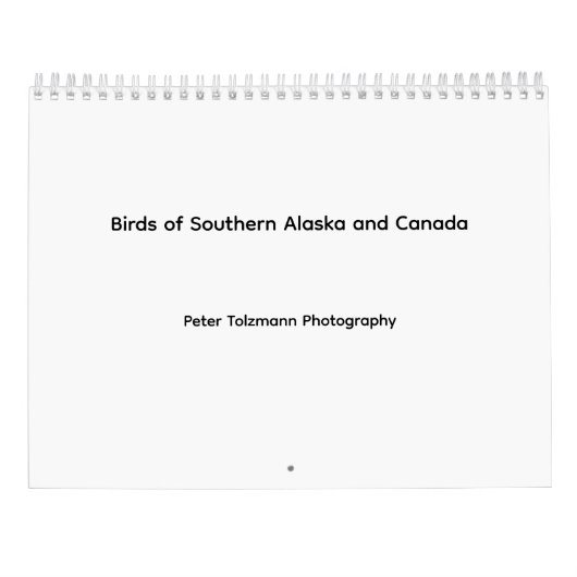 Calendrier des oiseaux du sud de l'Alaska et du Ca (Dos)