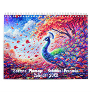 Calendrier des paons botaniques - Plumage saisonni