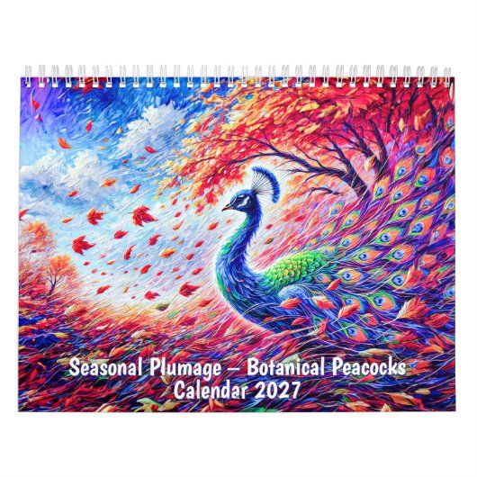 Calendrier des paons botaniques - Plumage saisonni (Protection)
