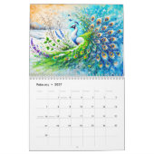 Calendrier des paons botaniques - Plumage saisonni (Feb 2027)