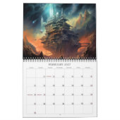 Calendrier des paysages Aliens de science-fiction (Feb 2027)