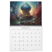 Calendrier des paysages Aliens de science-fiction (Mar 2026)