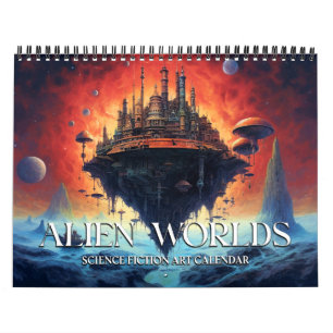 Calendrier des paysages Aliens de science-fiction