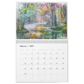 Calendrier des paysages aquarelles (Feb 2027)