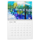 Calendrier des paysages aquarelles (Jan 2026)