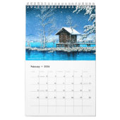 Calendrier des paysages de Kawase Hasui (Feb 2026)