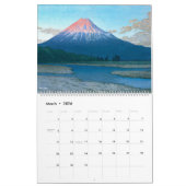Calendrier des paysages de Kawase Hasui (Mar 2026)