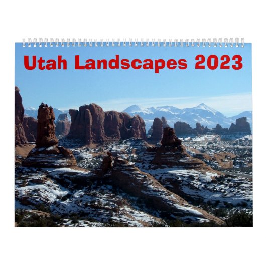 Calendrier des paysages de l'Utah 2023 (Protection)
