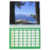 Calendrier des paysages de l'Utah et du lac Tahoe (Mar 2026)