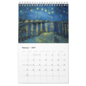 Calendrier des paysages de Vincent van Gogh (Feb 2027)
