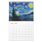 Calendrier des paysages de Vincent van Gogh (Jan 2026)