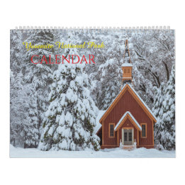 Calendrier des paysages du parc national Yosemite