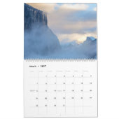Calendrier des paysages du parc national Yosemite (Mar 2027)