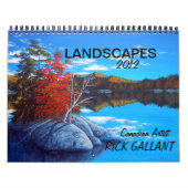 CALENDRIER DES PAYSAGES par ARTISTE RICK GALLANT (Protection)